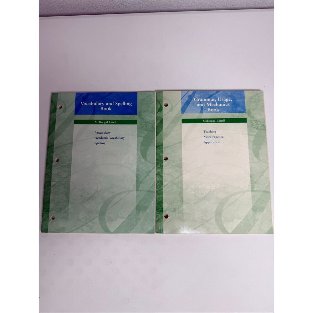 McDougal Littell Vocabulary Spelling & Grammar Mechanics Set 2